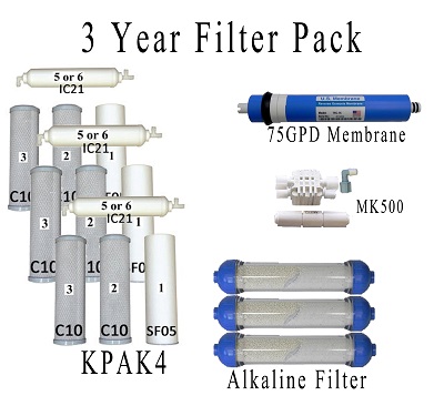 Value Pack- Entire 3 Years of Replacement Filters Bundle K6ALK