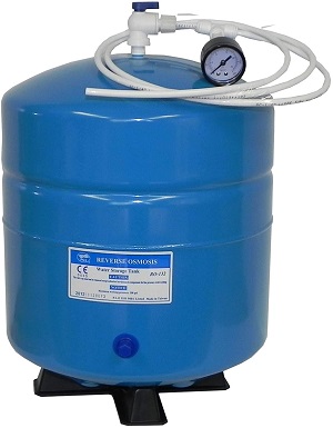 532bpg, PAE RO water pressure tank blue bladder gauge valve 4G