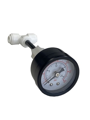 732, Inline Pressure Gauge 0 to 300 psi for RO filter system