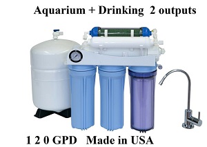 .AR125 Dual Outputs Aquarium & Home Drinking RO Filter System