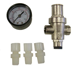 CPR-150G, Pressure Regulator with Pressure Gauge  (0-125 psi)
