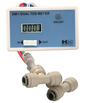 DM-1, Inline Dual TDS monitor (meter) for RO DI System DM1